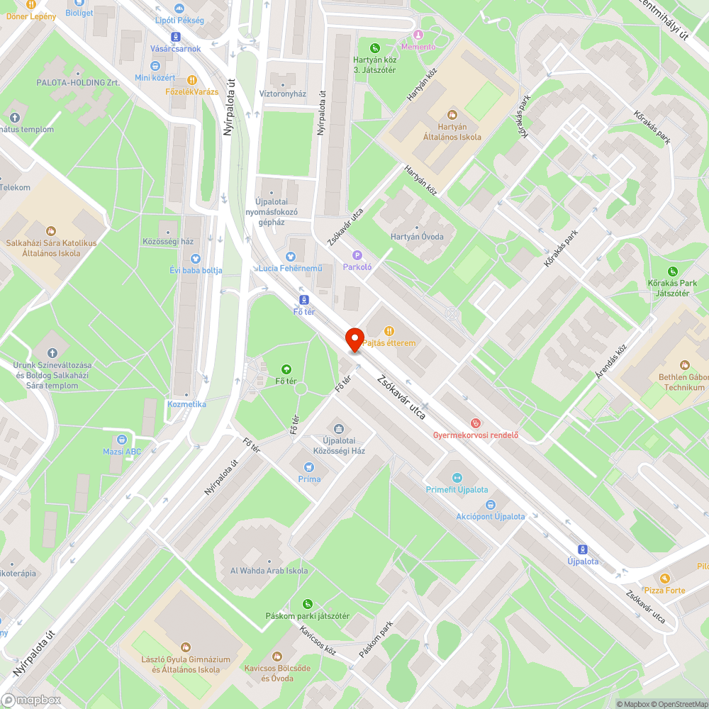 Kidőlt utcatábla bejelentés helye