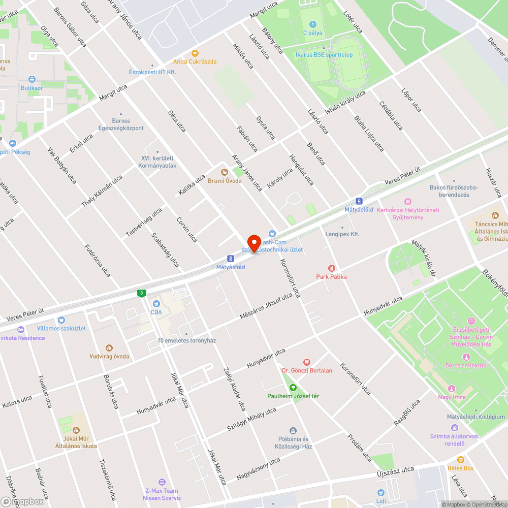 Halálraítélt facsemete bejelentés helye