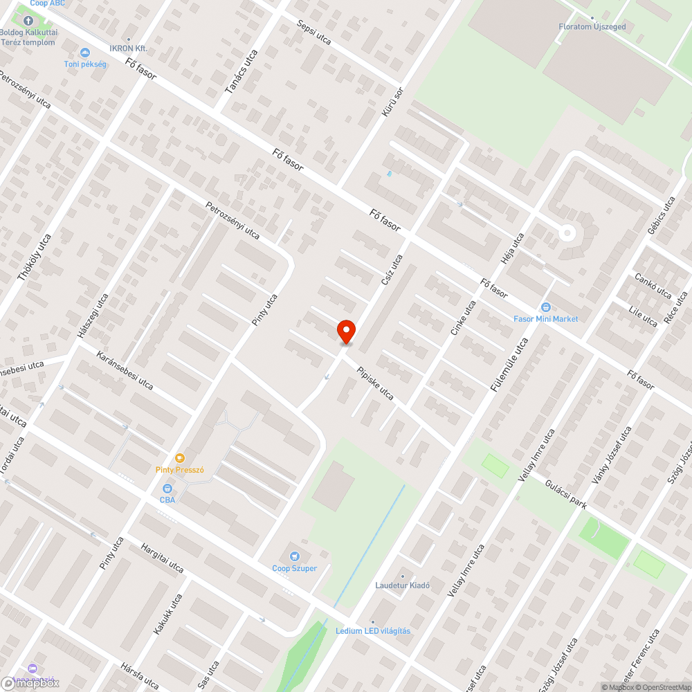 Veszélyes járda bejelentés helye