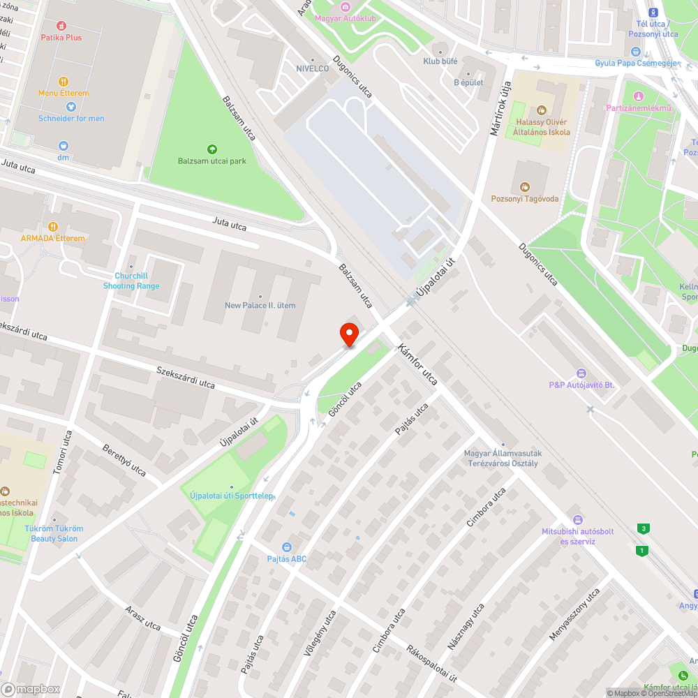 Sár / por borítja az építkezés környékét bejelentés helye