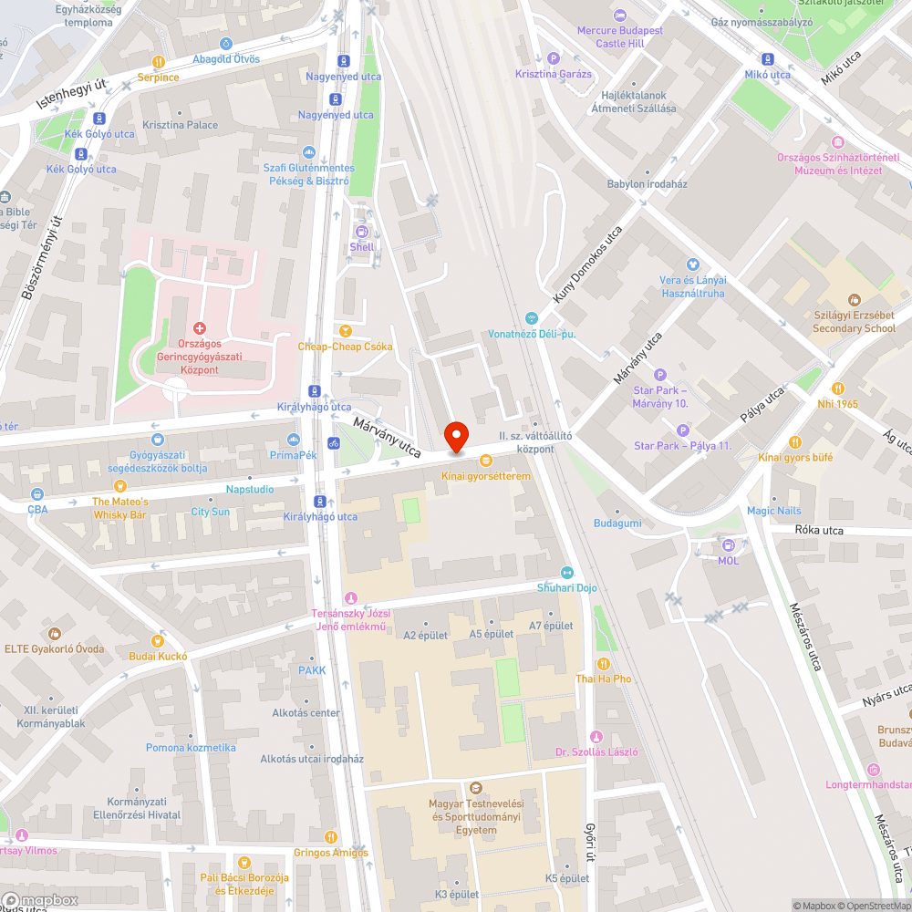 Kidőlt tábla, üvegszilánk bejelentés helye