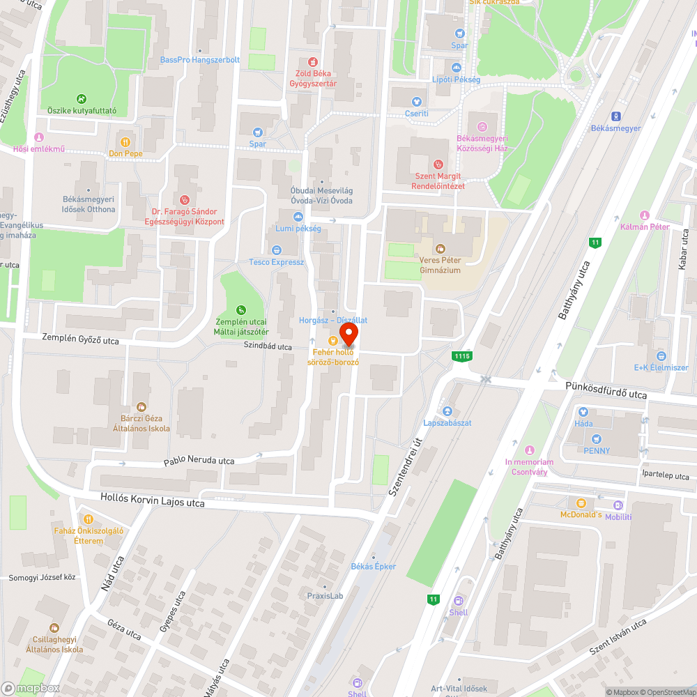 Megsüllyedt aszfalt bejelentés helye