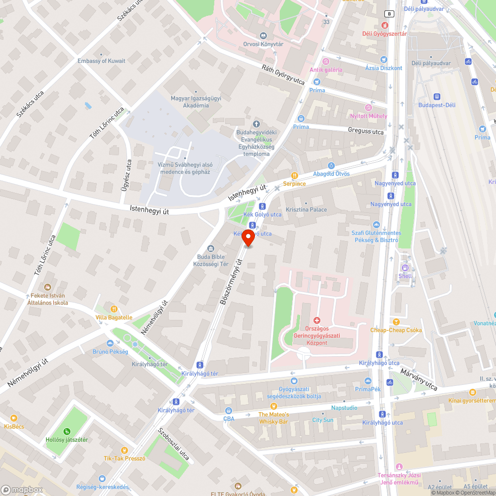 Koszos tábla bejelentés helye