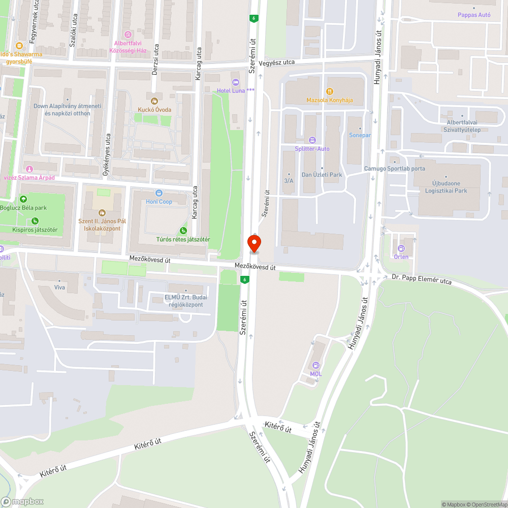 Szerémi út - Mezőkövesd úti jelzőlámpák felülvizsgálati kérelme bejelentés helye