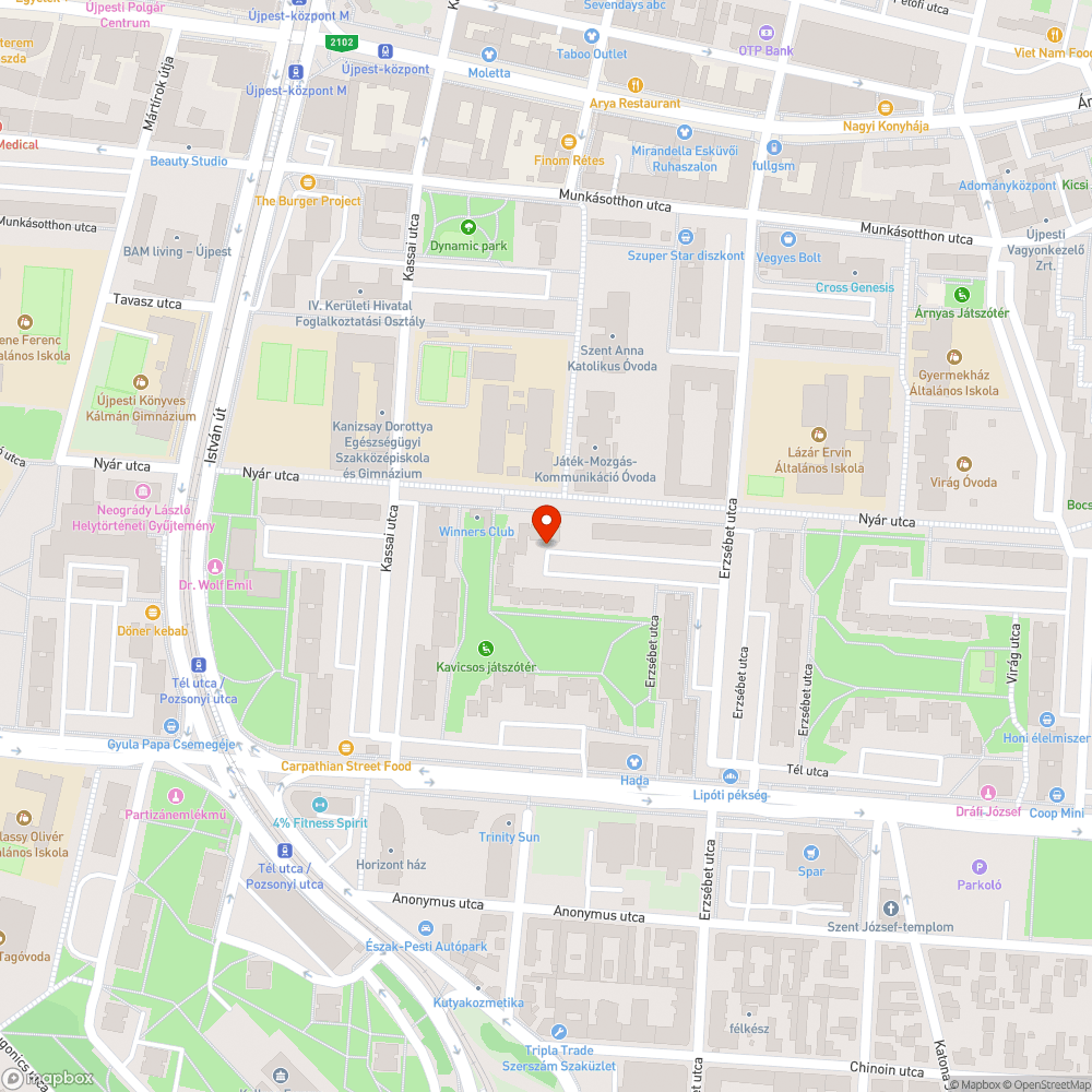 Parkolás bejelentés helye