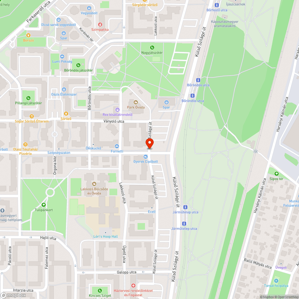 Beszekadt csatornarács bejelentés helye