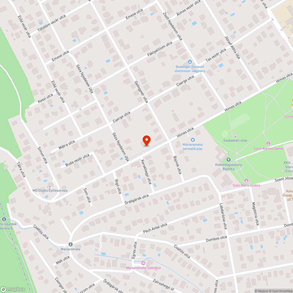 Beszakadó úttest bejelentés helye