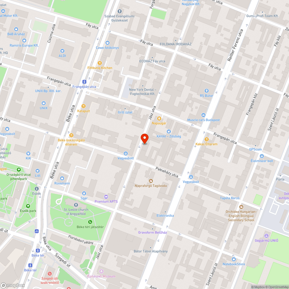 Parkoló foglalás bejelentés helye