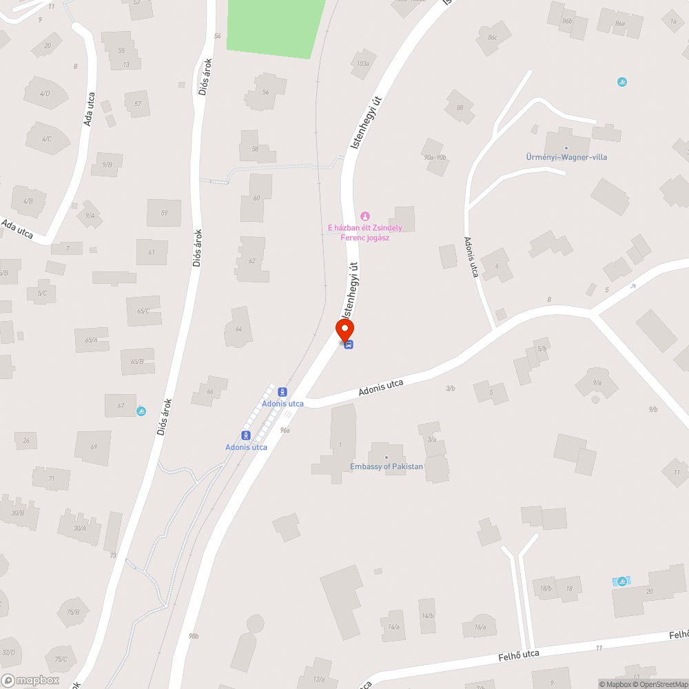 Üvegszilánkok a buszmegállóban bejelentés helye