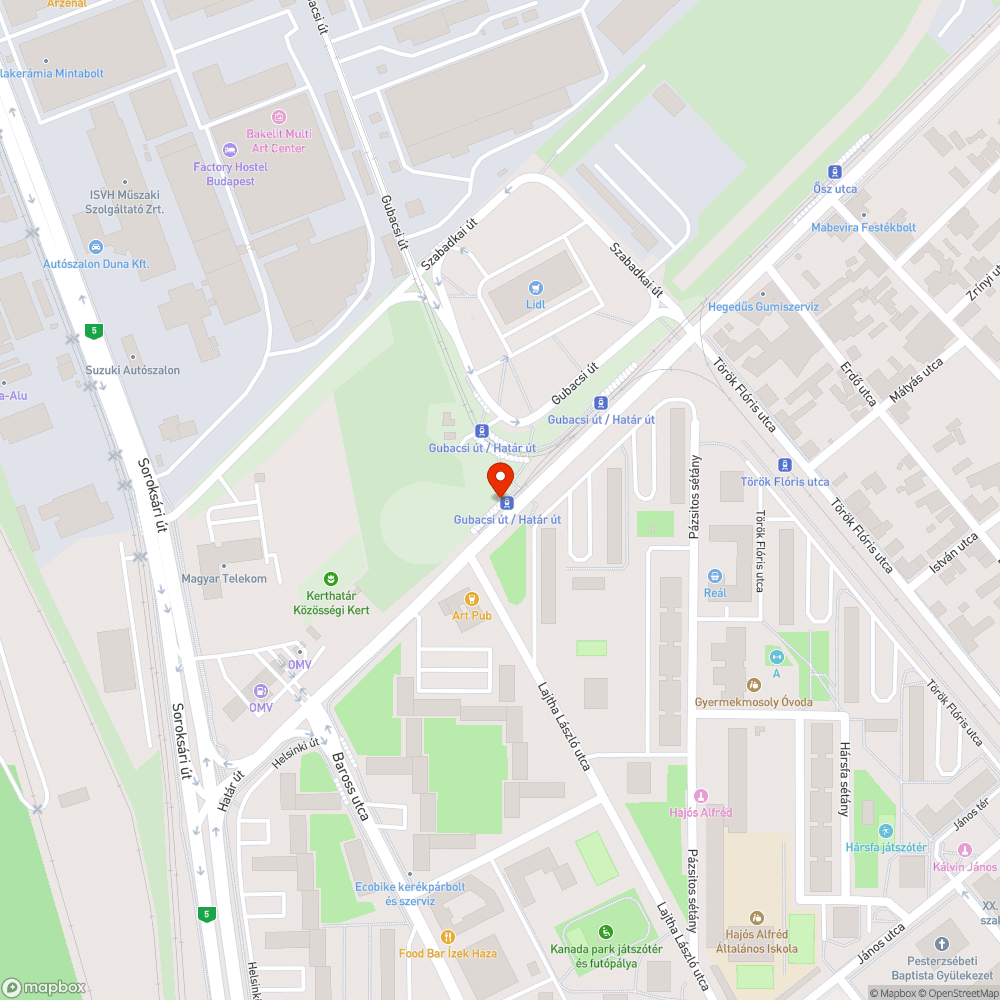 Utcai korlát bejelentés helye