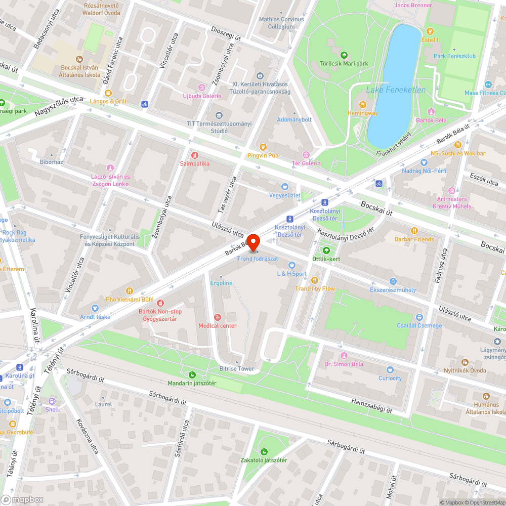 Fán akadt szemét bejelentés helye