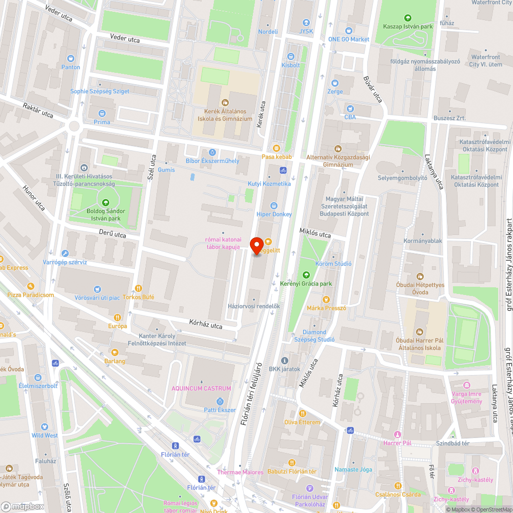 Fákra akadt szemét a Szentendrei út 2-4 környékén bejelentés helye