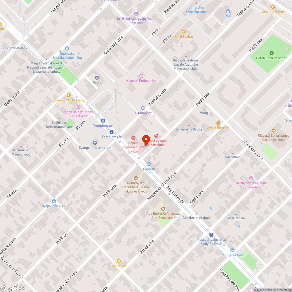 Elhagyott, renedszám nélküli autó bejelentés helye