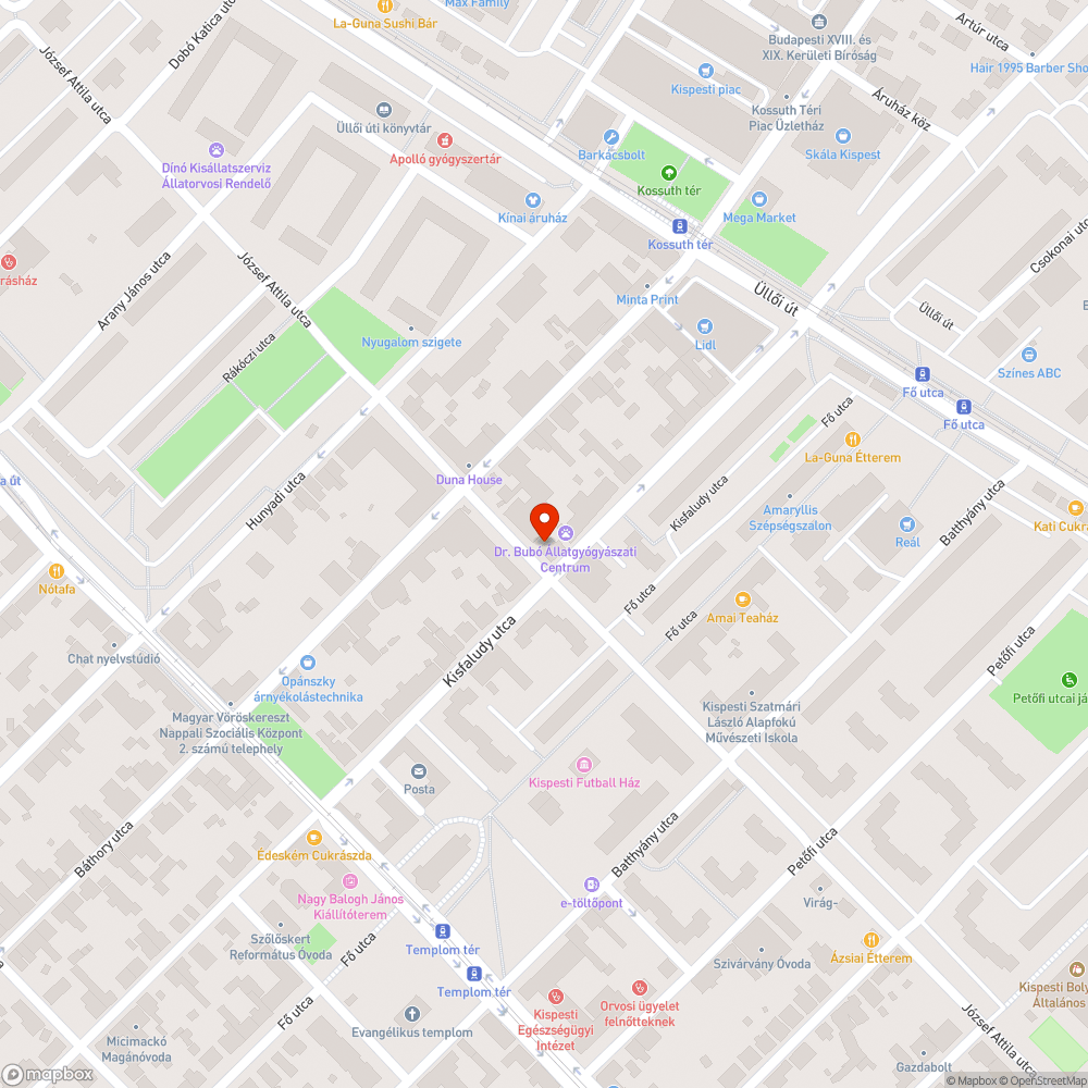 Elhagyott jármű bejelentés helye