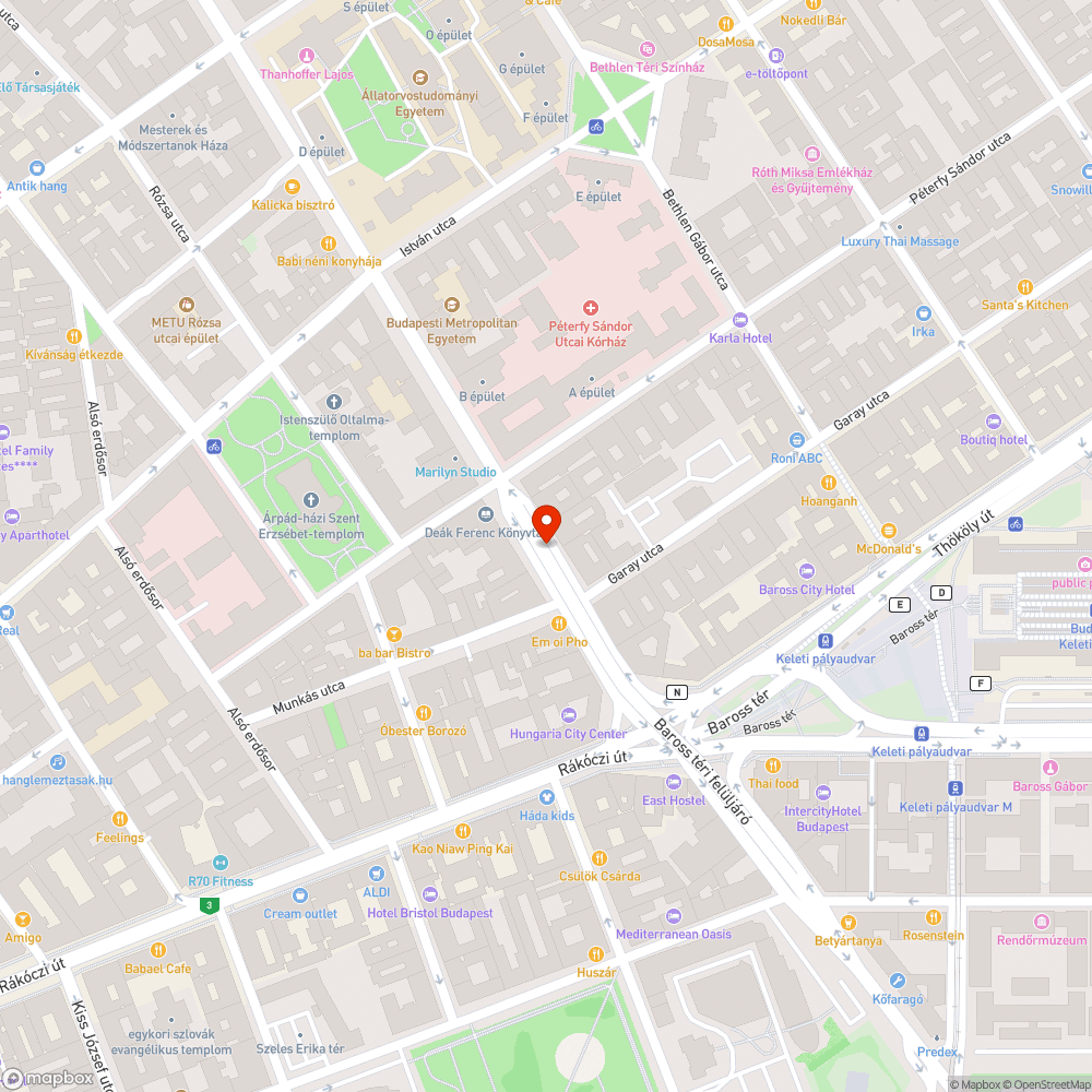 Kátyú a felüljárón bejelentés helye