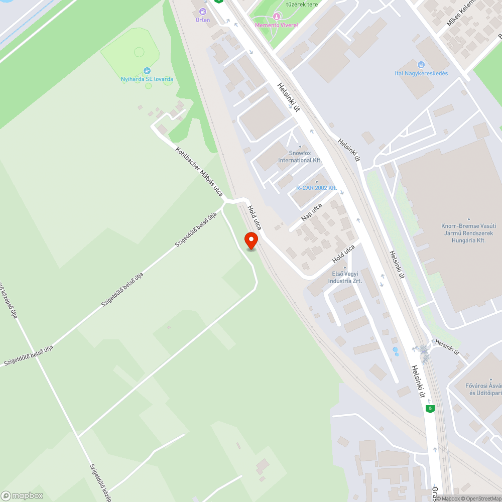 Soroksár Szigetdűlő szemét bejelentés helye