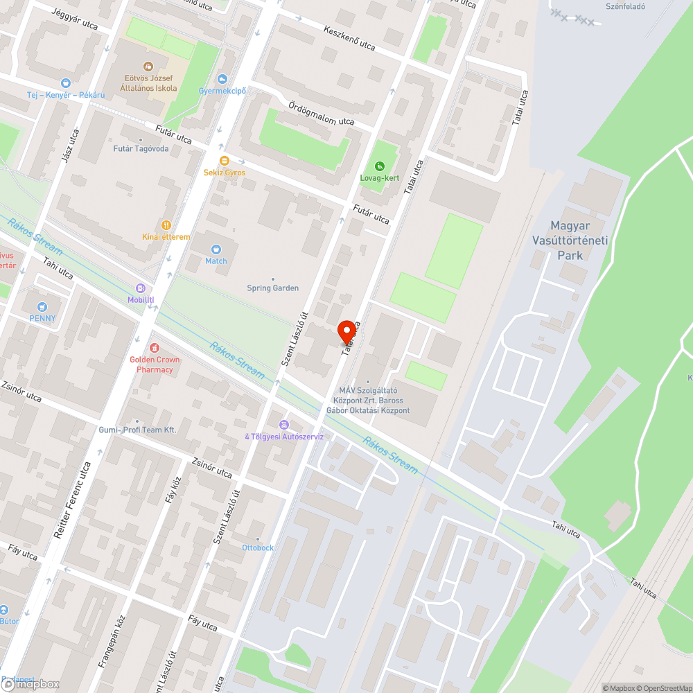 Elhagyott furgon bejelentés helye