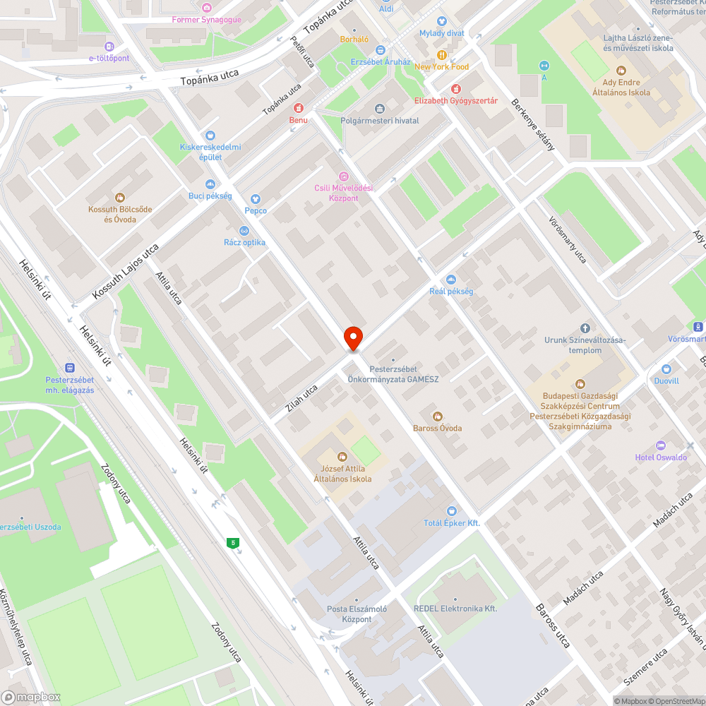 Nyitott utcai elektromos szekrény bejelentés helye