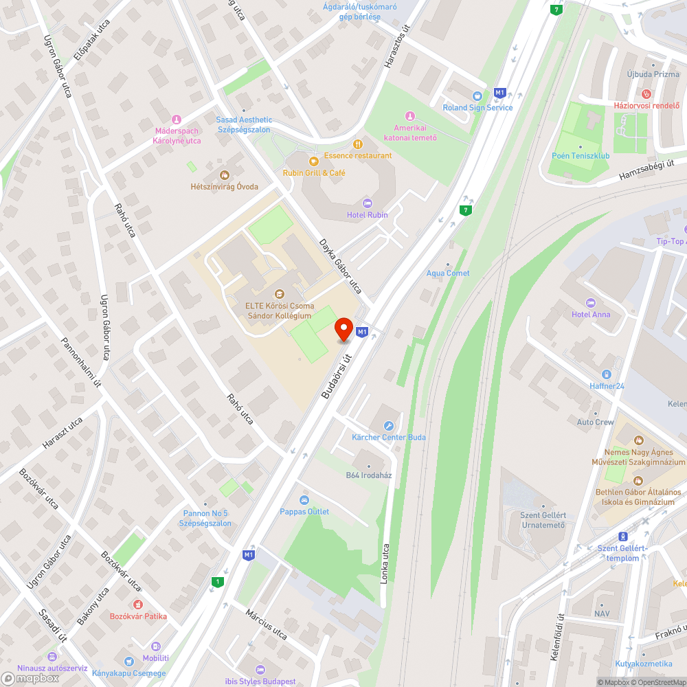 Dayka Gábor utca buszmegállók összefirkálva bejelentés helye