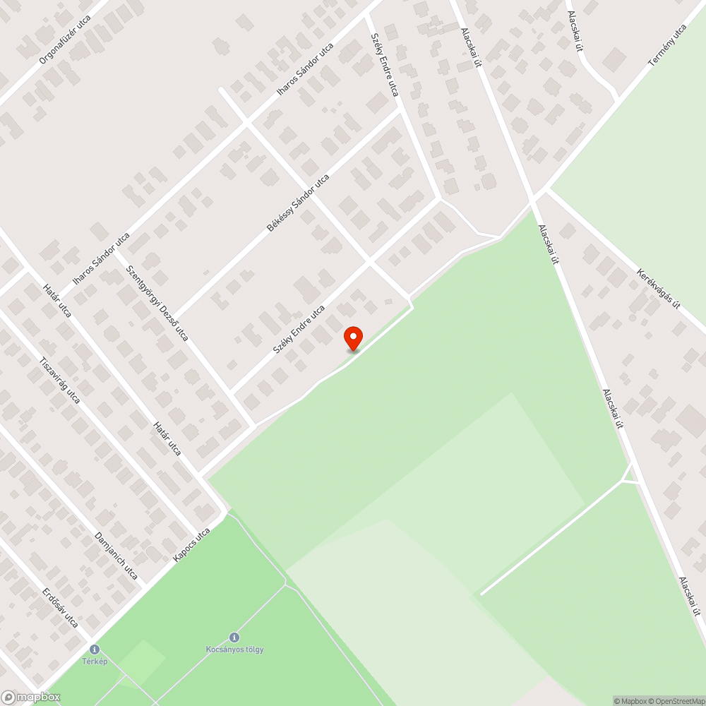 Szemét és törmelék végig a zöld sávon bejelentés helye