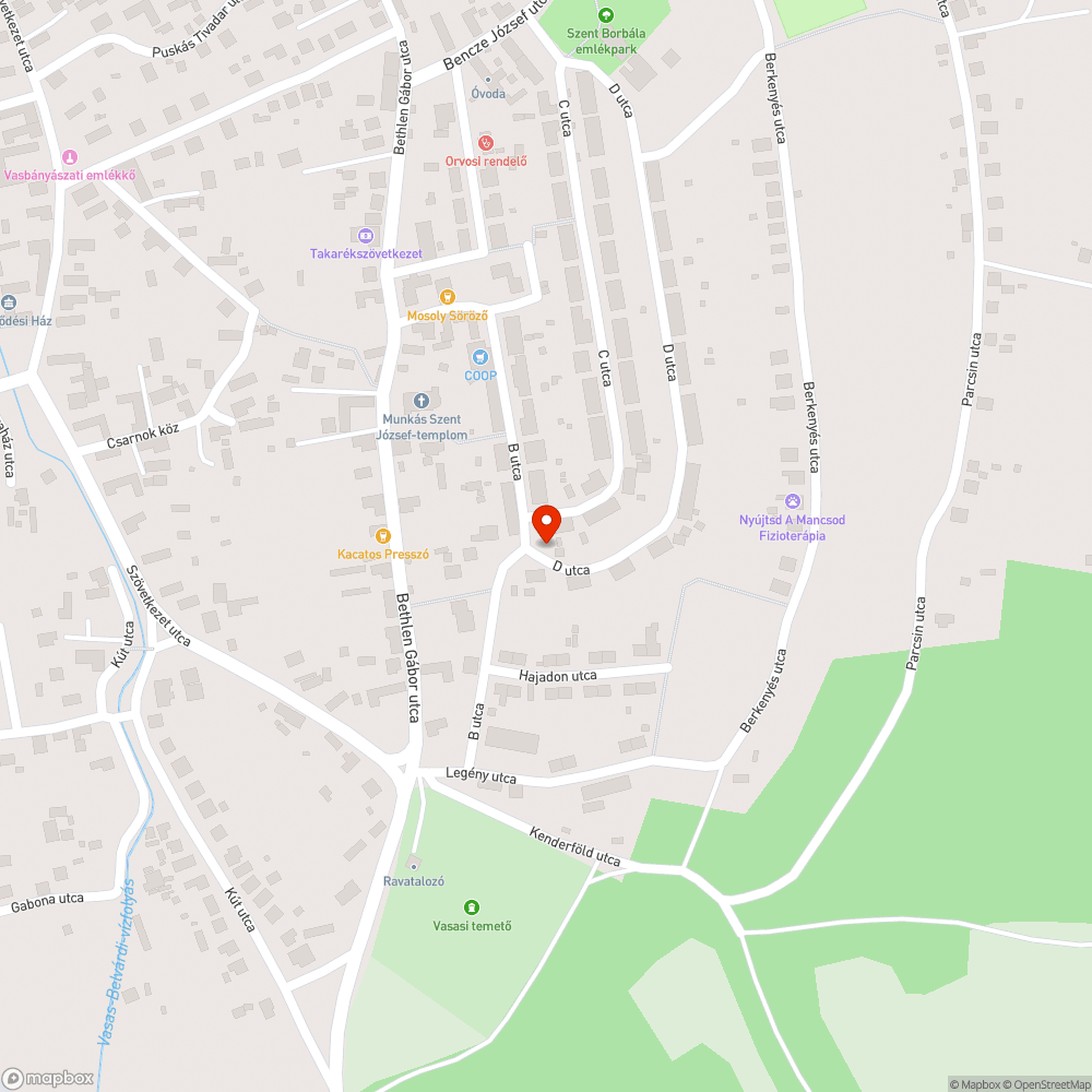 Kátyú az úton bejelentés helye