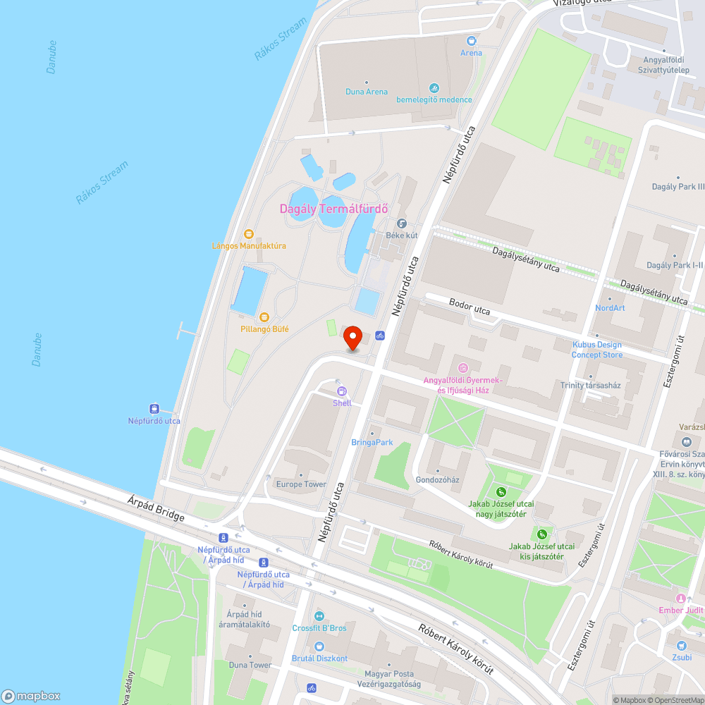 Útszóró anyag a kerékpárúton bejelentés helye