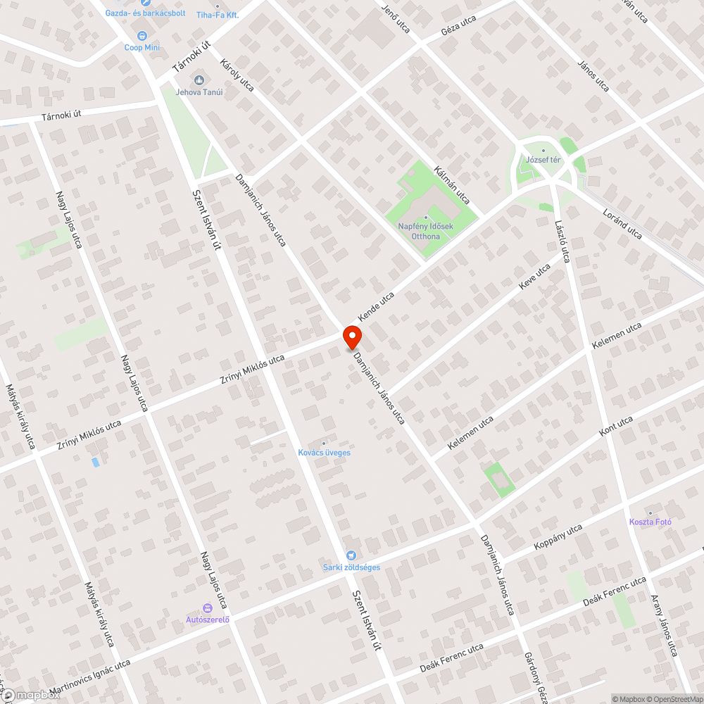 Elhagyott jármű bejelentés helye