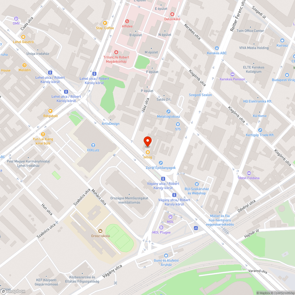 Rakodási terület bejelentés helye