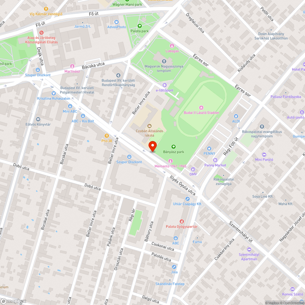 Kráter bejelentés helye