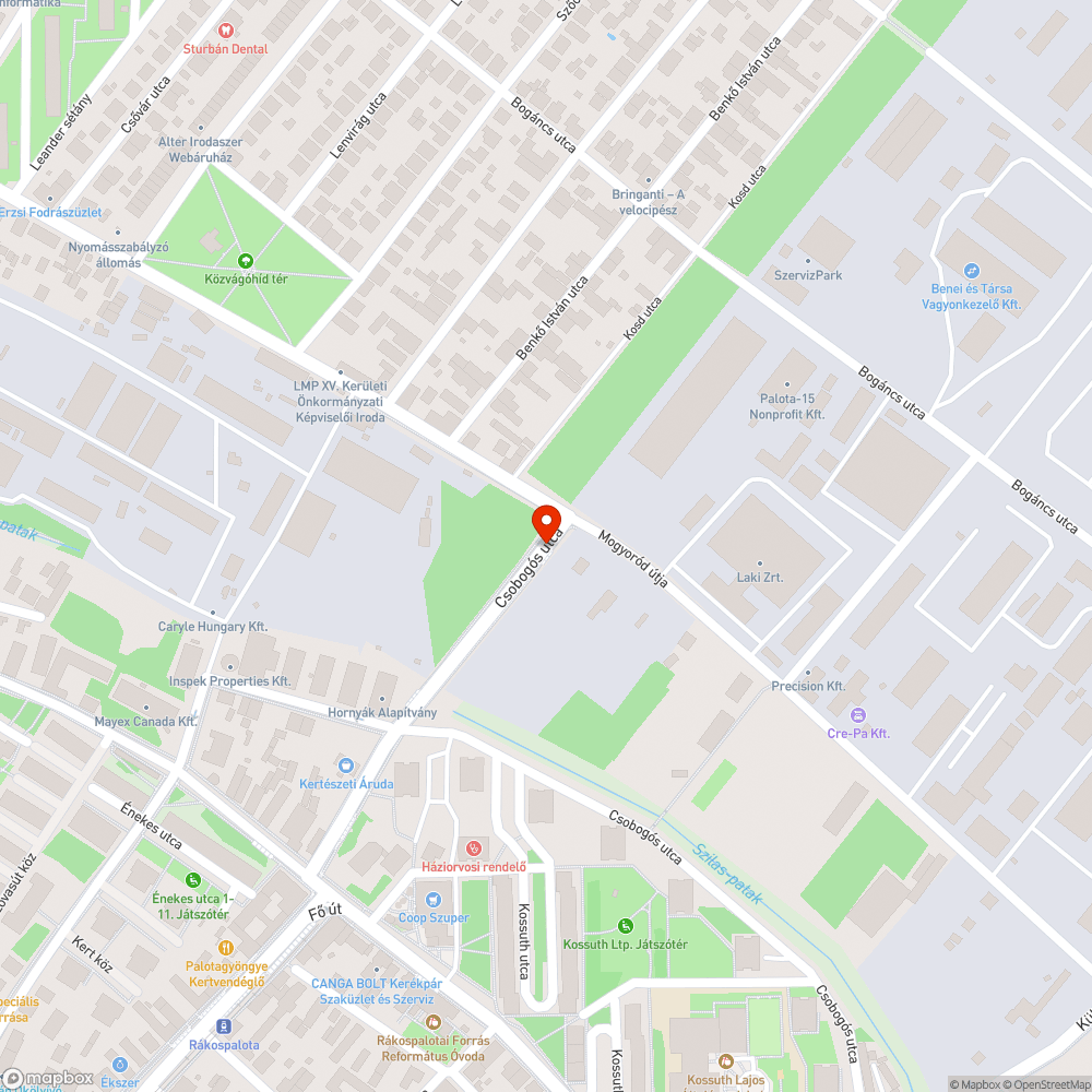 Kráter bejelentés helye