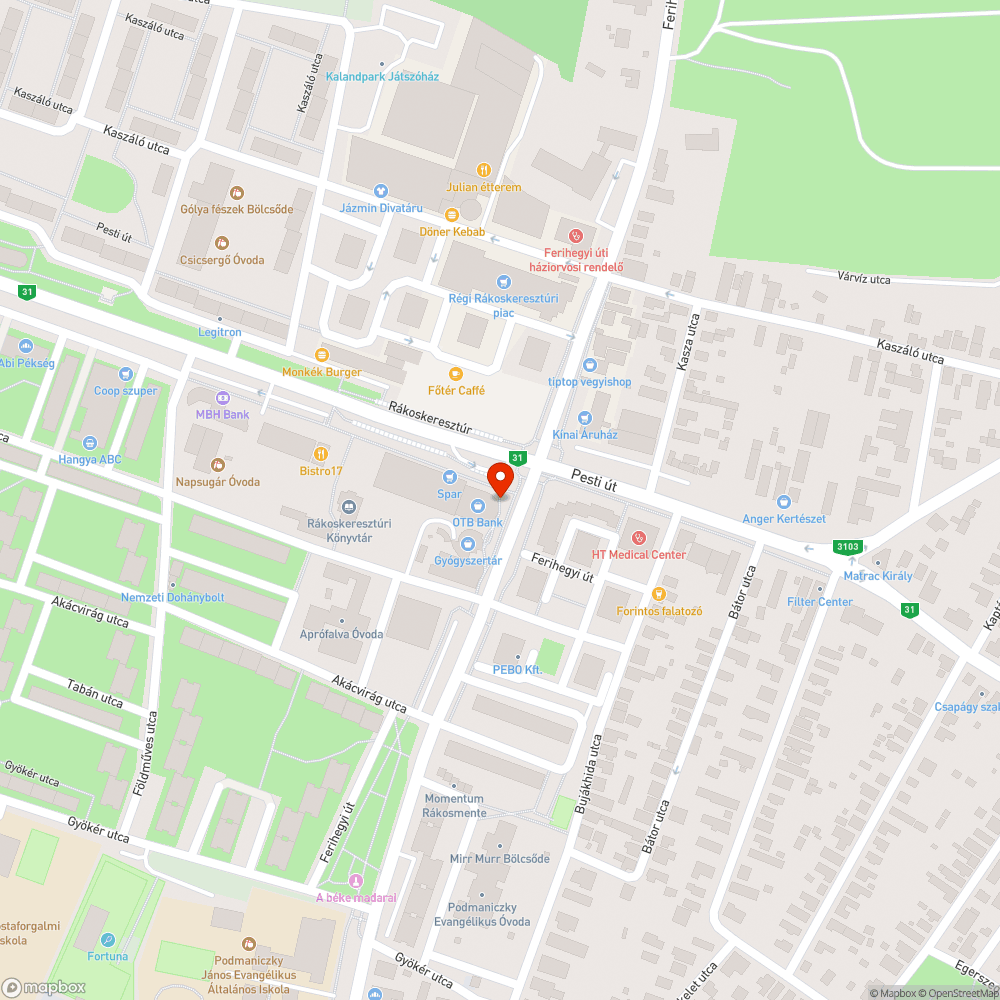 Kiálló térkő bejelentés helye