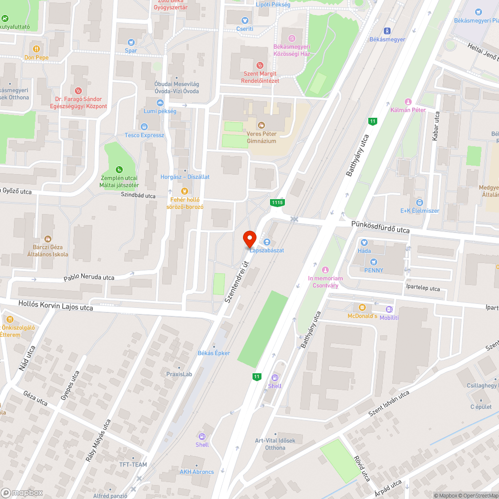 Graffitis esőbeálló bejelentés helye