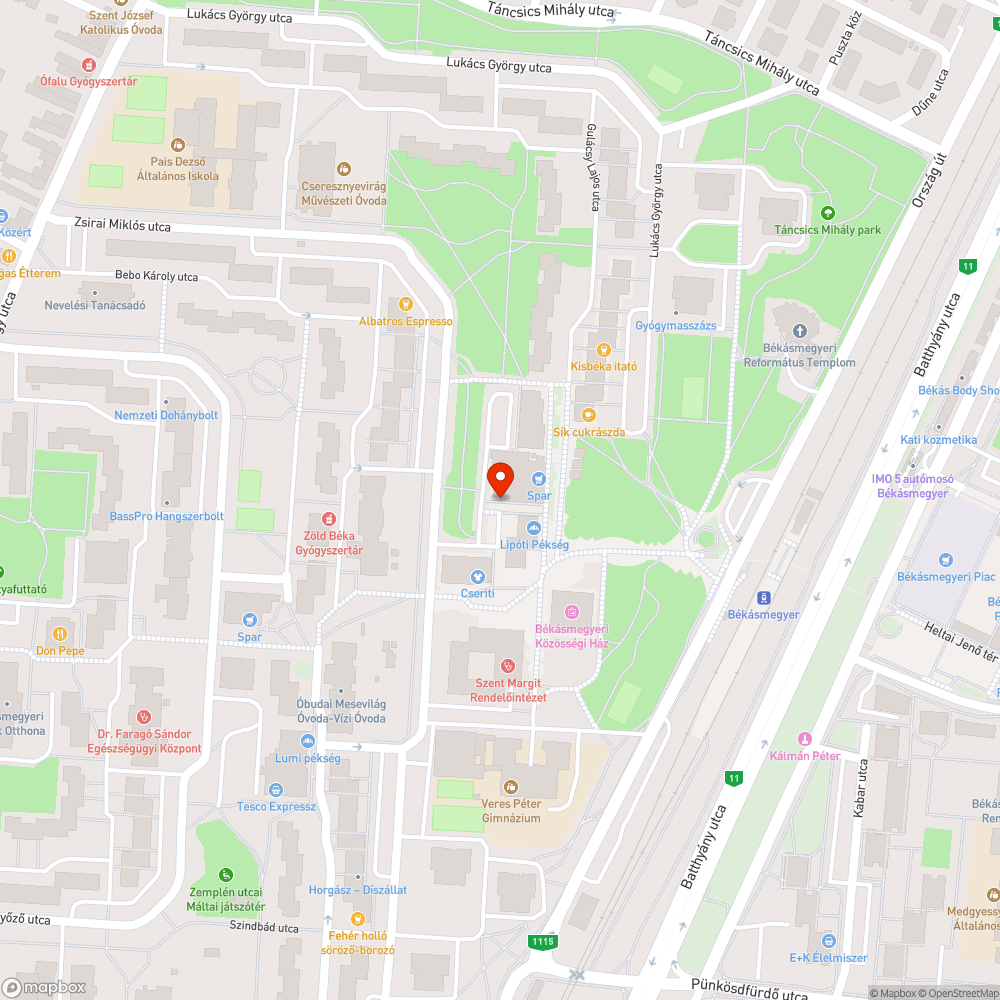 Leszakadt faágak bejelentés helye