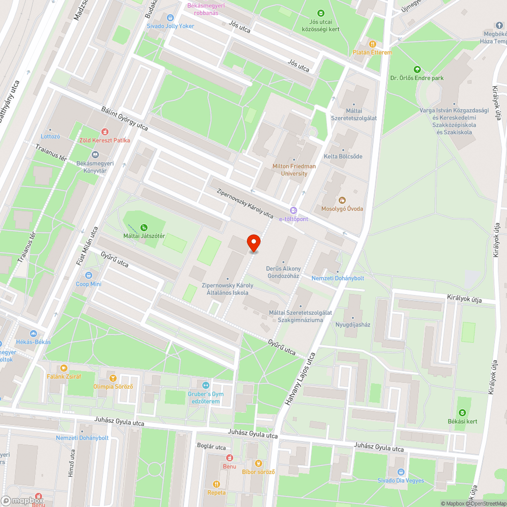 Kiégett lámpa bejelentés helye