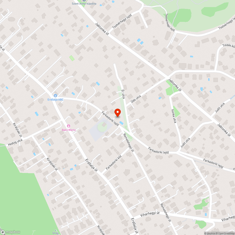 Kátyúk bejelentés helye