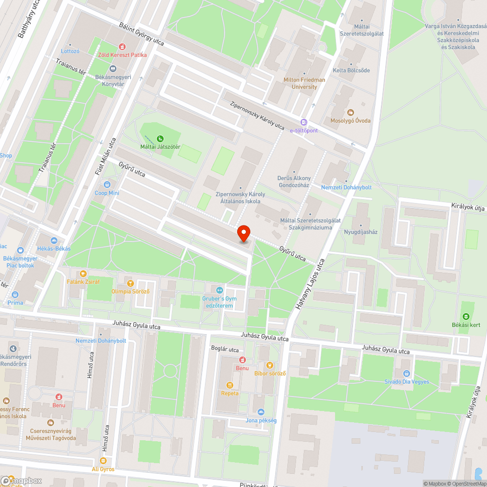 Leszakadt szemetes bejelentés helye