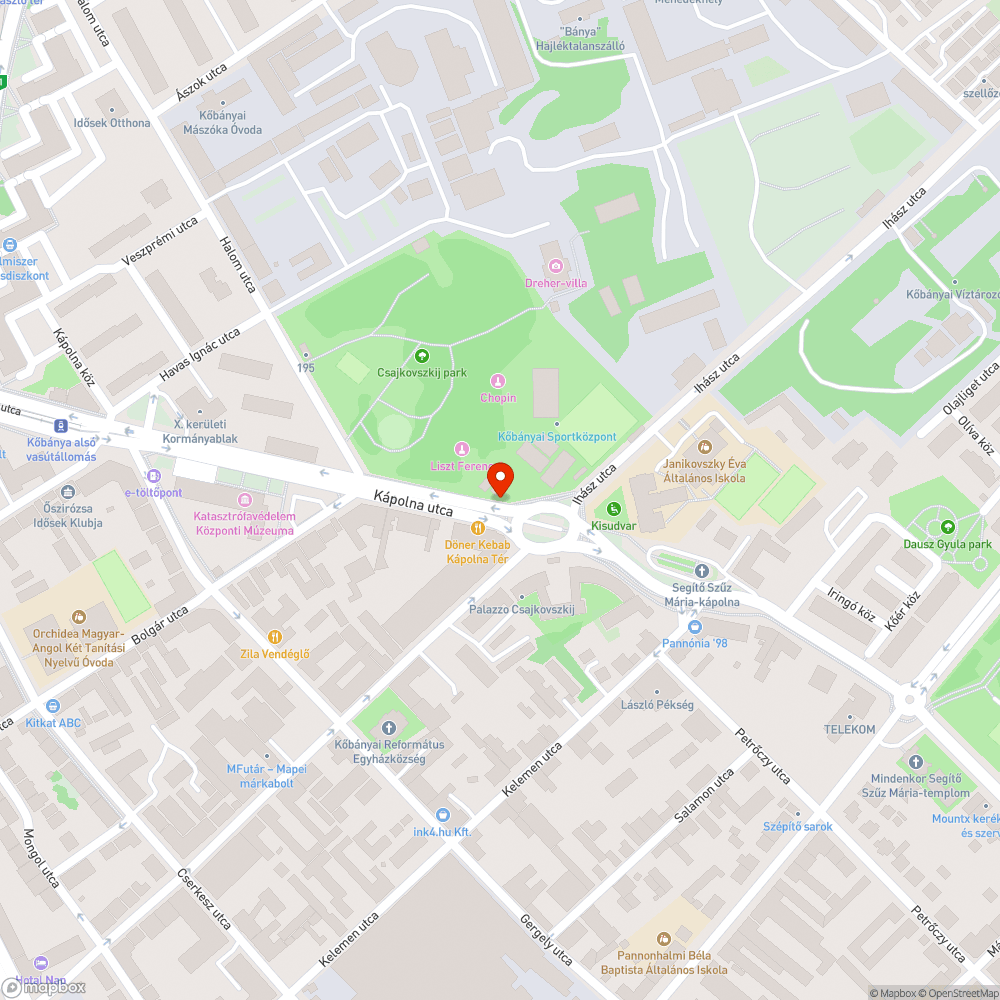 Nyitott áramszekrény bejelentés helye