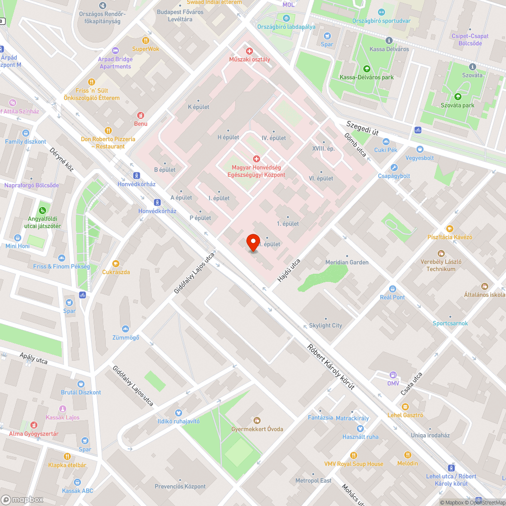 Üres fahely bejelentés helye