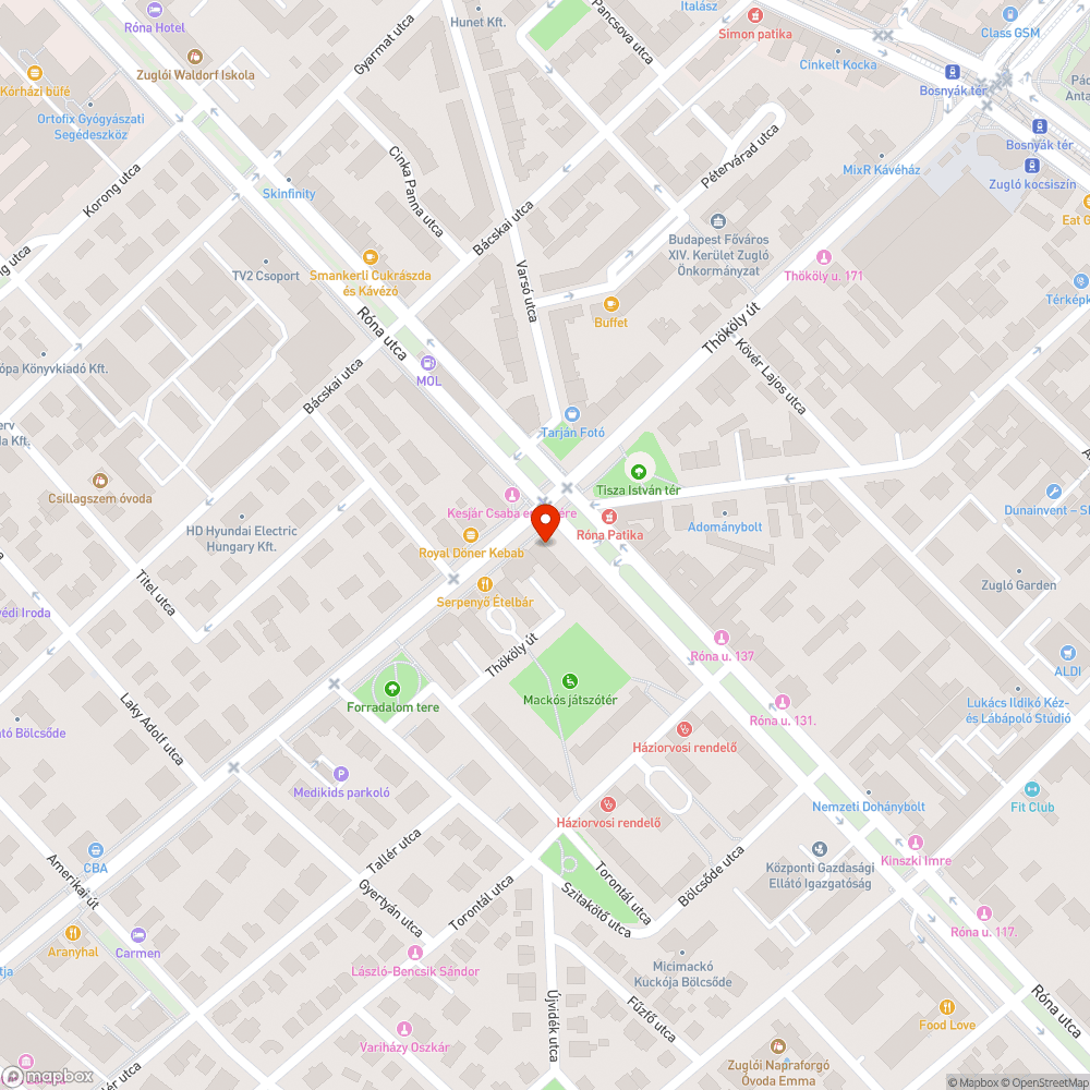 Szétmáló beton a fedlapban bejelentés helye