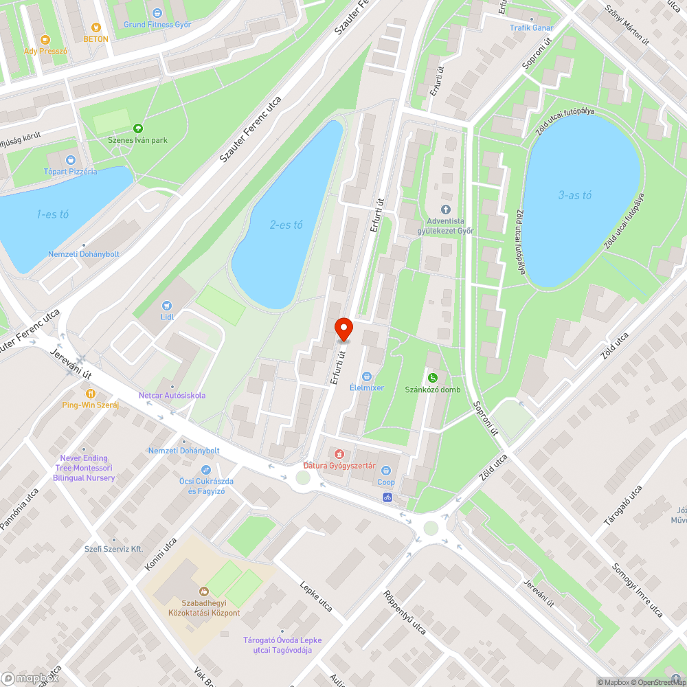 Csatornafedő beszakadt az Erfurti út 19 előtt bejelentés helye