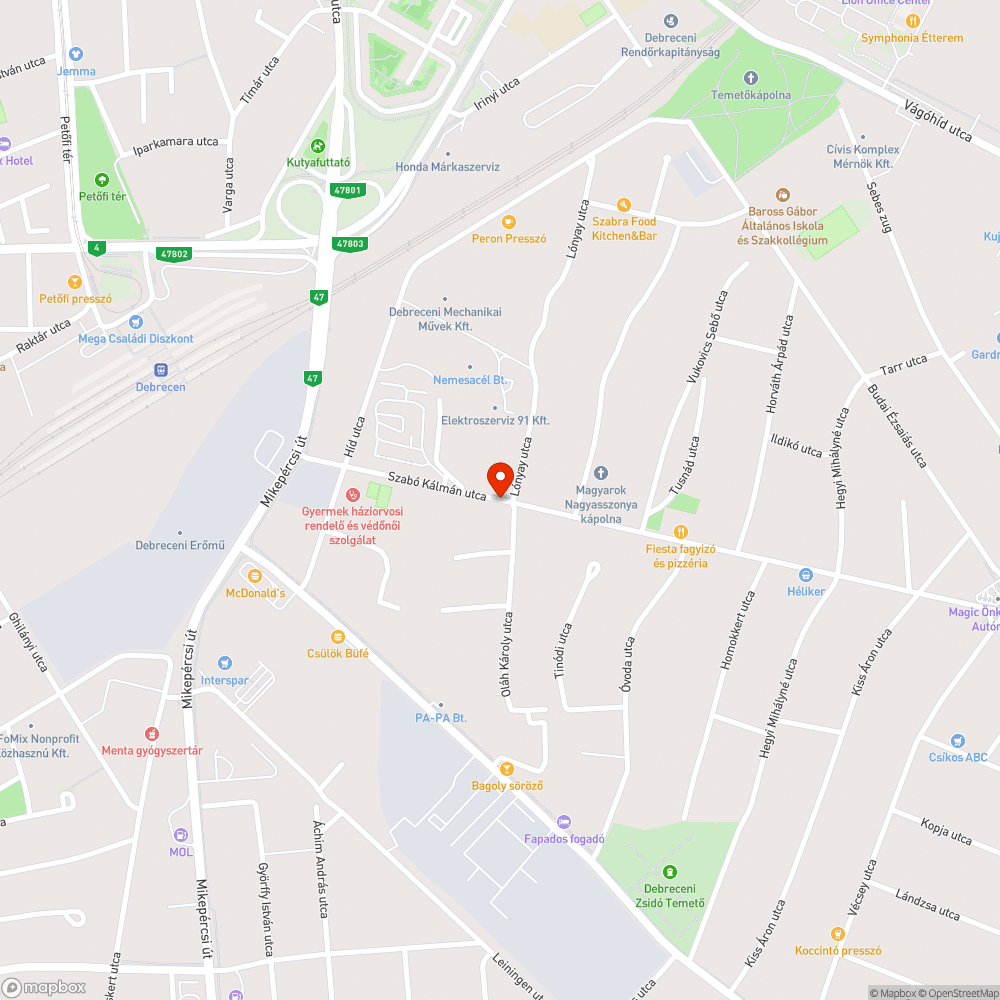 Kidőlt közlekedési tábla bejelentés helye