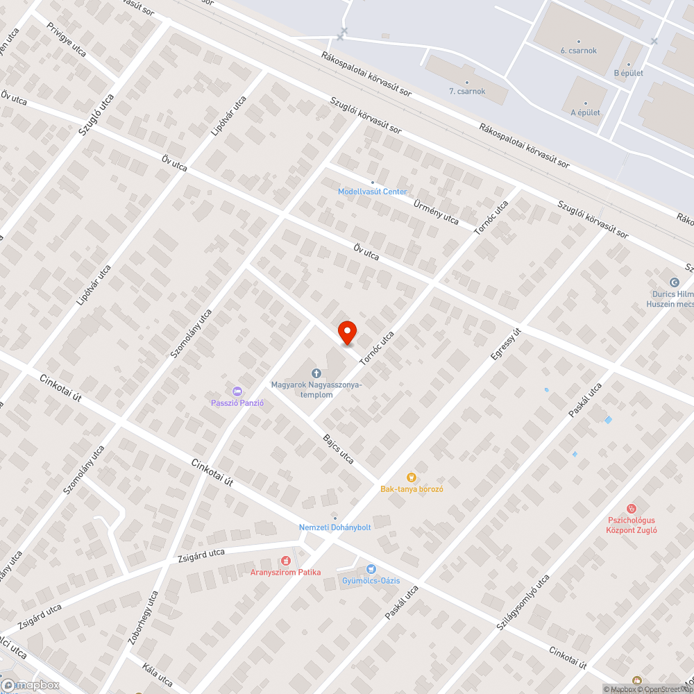 Elhagyott jármű bejelentés helye