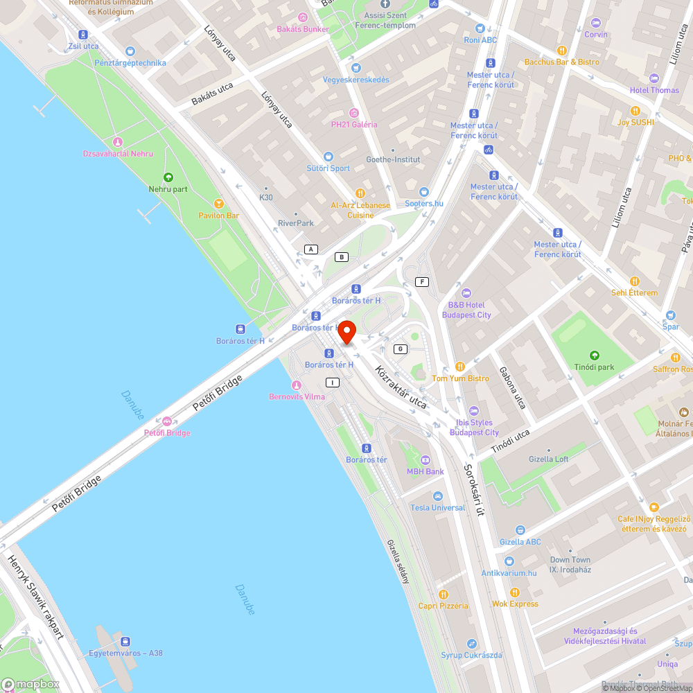 Kátyú a buszmegállóban bejelentés helye