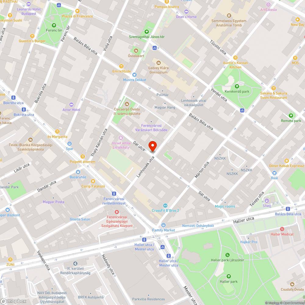 Kilógó cserép bejelentés helye