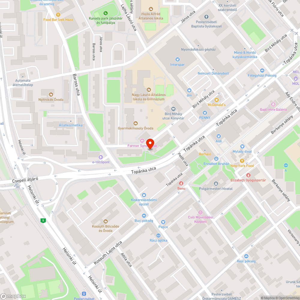 Madártetem bejelentés helye