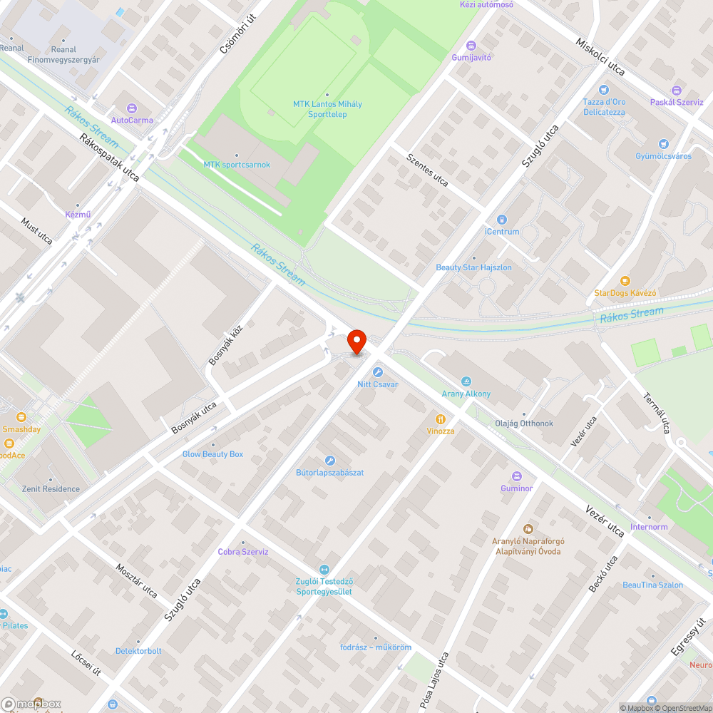 Félbehagyott járda bejelentés helye