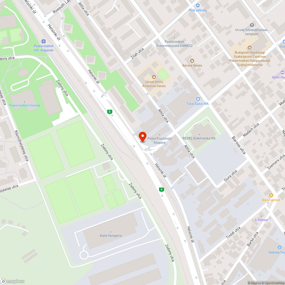 Szemét bejelentés helye