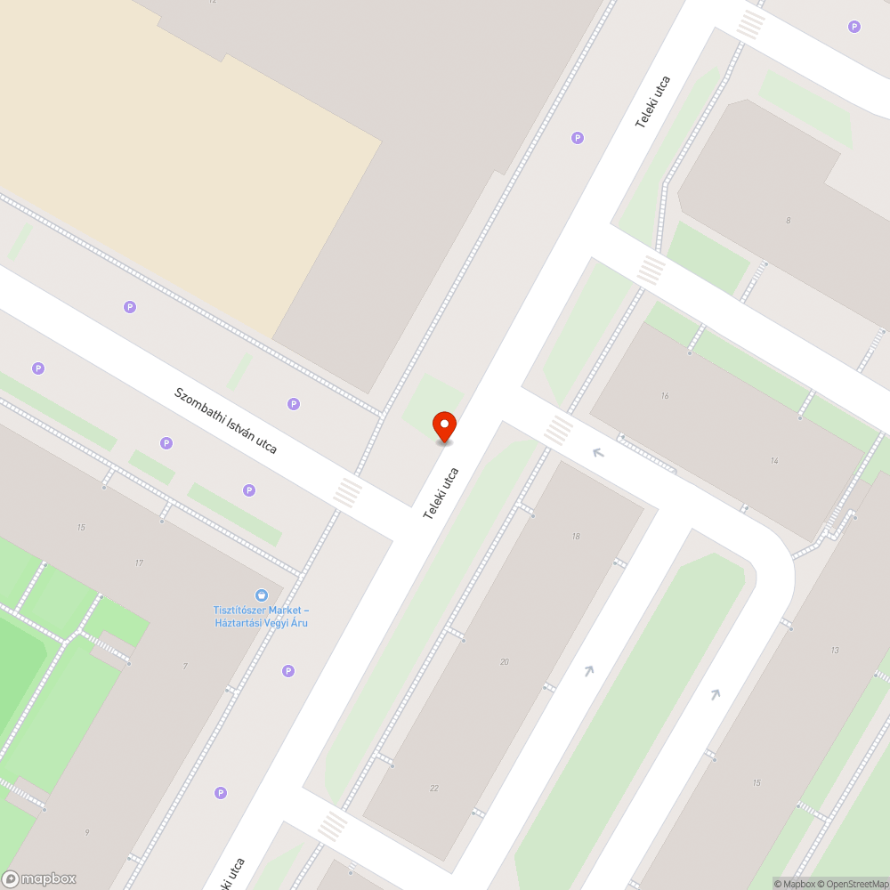 Beszakadt úttest bejelentés helye