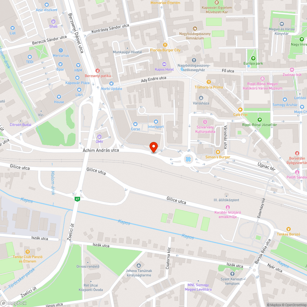 Elfordított jelzőtábla bejelentés helye