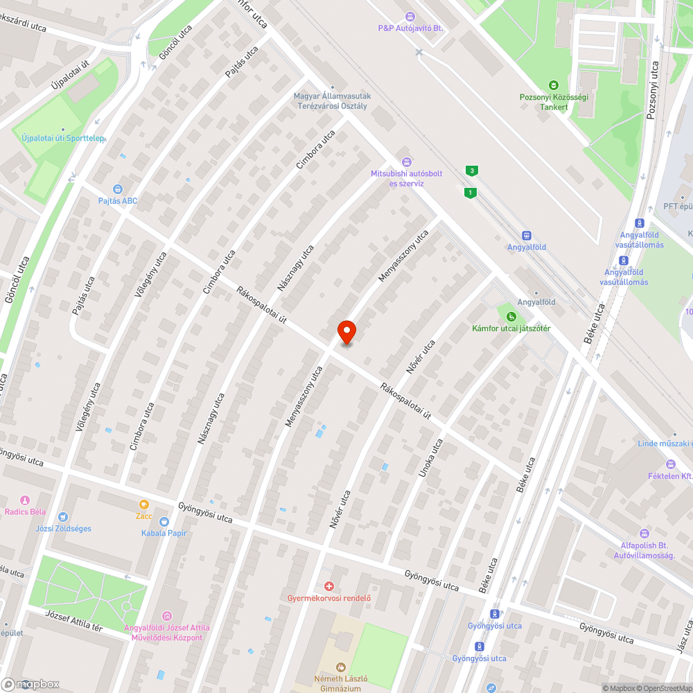 Tönkrement hepehupás, sarkánál besüllyedt fedlap bejelentés helye